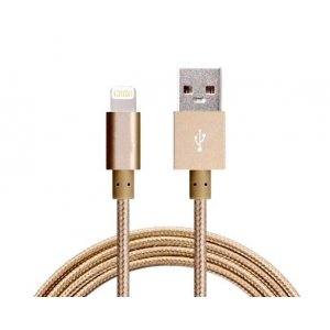 Astrotek 2m Usb Lightning Data Sync Charger Gold Color Cable For Iphone 6s 6 Plus 5 5s Ipad Air Mini Ipod