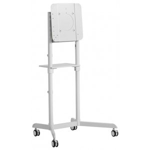 Atdec Tv Cart White Mobile W/rotation (supports Up To 70" Devices / 70kg Weight Tolerance)