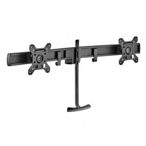 Atdec Dual Rail Crossbar - Black - Load: 2-7kg Per Monitor