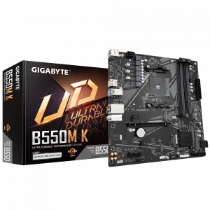 Gigabyte B550MK Amd Am4 M-atx Motherboard 4x Ddr4~128gb,1x Pcie X16, 1 X Pcie X1, 2x M.2, 4x Sata , 4x Usb 3.2,  4x Usb 2.0