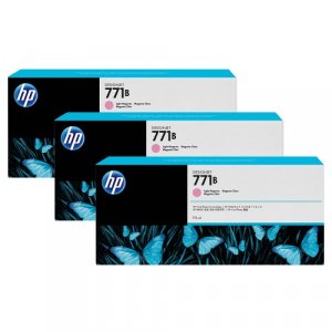 Hp B6y27a 771b 775ml 3-p Lt Magenta Ink Cart B6y27