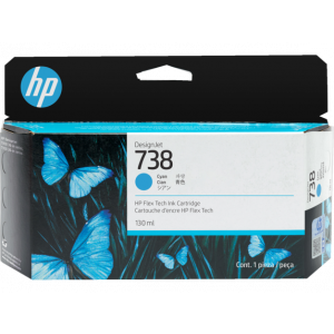 Hp 498n5a 738 130-ml Cyan Designjet Ink Cartridge -t850/t950
