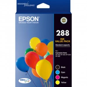 Epson 288 4 Colour Ink Pack Xp-240 Xp-340 Xp-344 Xp-440