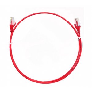 8ware Cat6 Ultra Thin Slim Cable 0.5m / 50cm - Red Color Premium Rj45 Ethernet Network Lan Utp Patch Cord 26awg