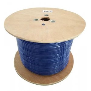 8ware 350m Cat6 Cable Roll Blue Bare Solid Copper Twisted Core Pvc Jacket >305m