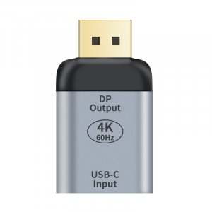 Astrotek Usb-c To Dp Displayport Female To Male Adapter Support 4k@60hz Aluminum Shell Gold Plating For Windows Android Mac Os