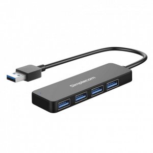 Simplecom Ch342 Usb 3.0 (usb 3.2 Gen 1) Superspeed 4 Port Hub For Pc Laptop