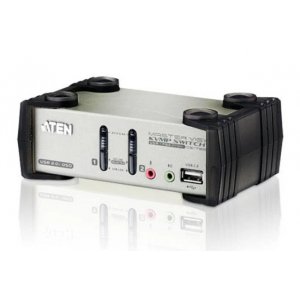 Aten CS1732B-AT-U 2 Port Usb Kvmp Switch With Audio And Osd / Usb 2.0 Hub - Cables Included