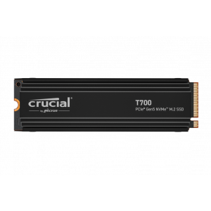 Crucial T700 1TB PCIe Gen5 NVMe M.2 SSD with heatsink