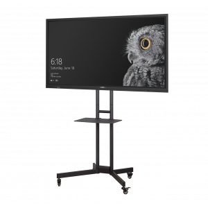 Commbox Cbmobd Dash Mobile Stand, For 32" To 65" Displays (max 45.5kg), W/ Shelf, Camera Bkt, Loc