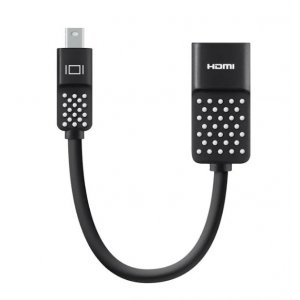 Belkin 12.7cm Mini DisplayPort to HDMI Male-Female Adapter Cable