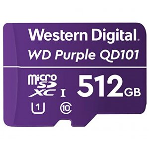WD Purple 512GB SC QD101 microSD Card (WDD512G1P0C)