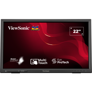 Viewsonic 22' Td2223-2 In-cell 10 Point Touch Fhd Monitor  Advanced Ergonomics, Windows, Android, Chrome, Linux, Raspberry Pi, Vesa 100, 2024