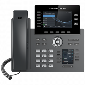 Grandstream GRP2616 6 Line IP Phone, 6 SIP Accounts, 480x272 Colour Screen, HD Audio, Integrated Bluetooth+WiFi, Powerable Via POE