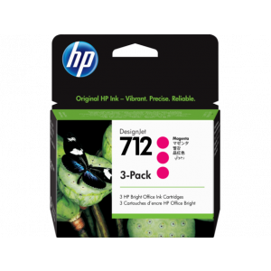 Hp 3ed78a Hp 712 3-pack 29-ml Magenta