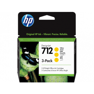 Hp 3ed79a Hp 712 3-pack 29-ml Yellow