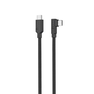 Alogic Elements Pro Right Angle Usb-c To Usb-c Cable - Male To Male - 2m - Usb 2.0 - 5a - 480mbps