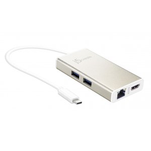 J5create JCA374 Usb Type-c Multi-adapter With Power Delivery Hdmi / Gigabit Ethernet / Usb 3.0 Hub
