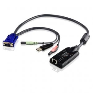 Aten Kvm Cable Adapter With Rj45 To Vga, Usb & Audio To Suit Knxxxxv, Km0932 Series