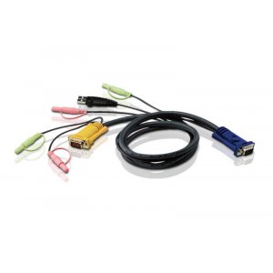 Aten Kvm Cable 3m With Vga, Usb & Audio To 3in1 Sphd & Audio To Suit Cs173xb, Cs173xa, Cs175x