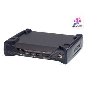 Aten Dvi Dual Link Kvm Over Ip Receiver With Dc Power + Power Over Ethernet Support, Supports Up To 2560 X 1600 @ 60 Hz, Usb And 3.5mm Audio