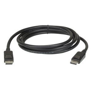 Aten 4.6m Displayport Cable, Supports Up To 4k (3840 X 2160 @ 60hz), Dp 1.2, High Bit Rate 3 (hbr3) Bandwidth Of 21.6 Gbps