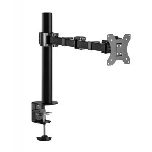 Easilift Single Monitor Desk Mount With Articulating Arm - Fits Most 17"-32" Monitors