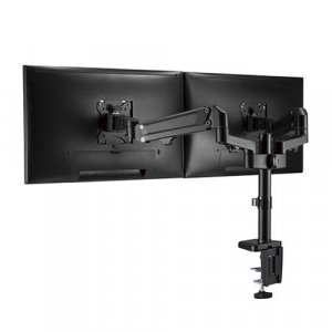 Brateck Dual Monitors Heavy-duty Aluminum Gas Spring Monitor Arm Fit Most 17''-32'' Up To 12kg Per Screen