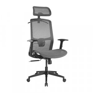 Brateck Ergonomic Mesh Office Chair With Headrest (655x675x1165-1265mm) Up To 150kg  - Steel Mesh