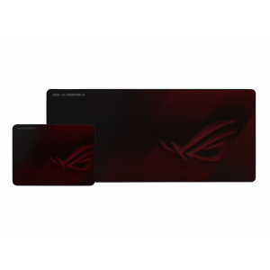 Asus Rog Scabbard Ii Gaming Mouse Pad, Medium 360x260mm + Extended 900x400mm Size, Water/oil/dust Respellent, Anti-fray, Soft Cloth With Rubber Base