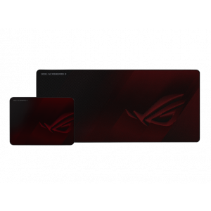 Asus Rog Scabbard Ii Gaming Mouse Pad, Medium 360x260mm + Extended 900x400mm Size, Water/oil/dust Respellent, Anti-fray, Soft Cloth With Rubber Base