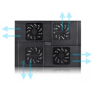 Deepcool Multi Core X8 Notebook Cooler 15.6' Max, 4x 100mm Fans, Pure Al Panel, 2x Usb, Fan Control