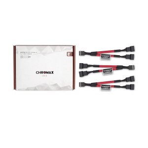 Noctua NA-SYC1 Chromax.Red 11cm 4Pin PWM Fan Power Splitter Cables (3 Pack)