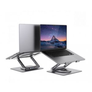 Mbeat Stage S12 Rotating Laptop Stand With Usb-c Docking Station