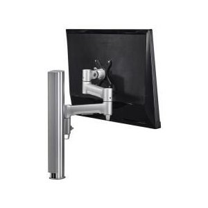 Atdec Awm Single Monitor Arm Solution - 460mm Articulating Arm - 400mm Post - F Clamp - Silver