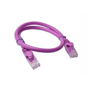 8ware Cat6a Utp Ethernet Cable 25cm Snagless purple