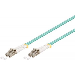 Shintaro Fibre Patch Cable Multimode Lc To Lc Om3 Aqua 10m