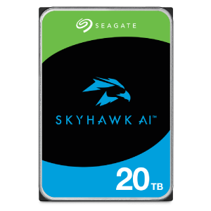 SEAGATE Surveillance AI Skyhawk 20TB HDD SATA 6Gb/s 256MB ST20000VE002