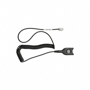 Sennheiser Bottom Cable: Easydisconnect To Modular Plug - Coiled Cable - Wiring Code 08 To Be Used For Direct Connection To Some Phones.