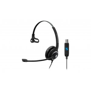 Sennheiser Sc230 Usb Wide Band Monaural Headset With Noise Cancelling Mic - Built-in Usb Interface, No Call Control
