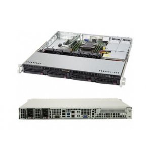 Supermicro 1ru Superserver 5019p-mr Barebone Server, Single Scaleable Socket Lga3647, 4  X 3.5' Hdd Hot Swap, Ipmi, 400w Rpsu, 2 X Gbe