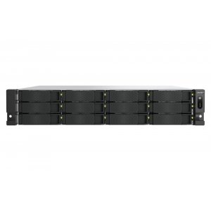 QNAP TS-h1277AXU-RP-R7-32G, 2U 12-bay 3.5" SATA HDD NAS, AMD Ryzen  7000 series 8C16T (boost up to 5.3 GHz), 32GB DDR5 non-ECC RAM