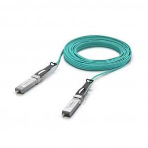 Ubiquiti 25 Gbps Long-range Direct Attach Cable, Uacc-aoc-sfp28-10m, Long-range Sfp28, 10m Length, Support 25/10/1 Gbps, Pvc Cable Jacket, Aqua Color