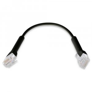 Ubiquiti Patch Cable .22m Black, Both End Bendable To 90 Degree, Rj45 Ethernet Cable, Cat6, Ultra-thin 3mm Diameter U-cable-patch-rj45 X 50