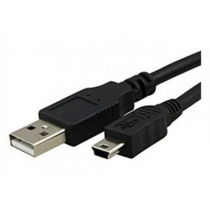 8ware Usb 2.0 Cable 1m A Male To Mini B Black  (10 Cables Per Bag)