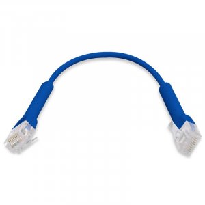 Ubiquiti Patch Cable .22m Blue, Both End Bendable To 90 Degree, Rj45 Ethernet Cable, Cat6, Ultra-thin 3mm Diameter U-cable-patch-rj45 X 50
