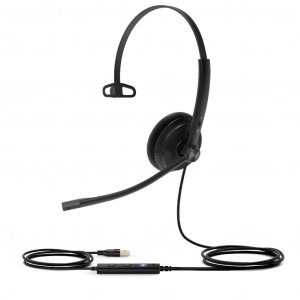 Yealink Uh34-se-mono-teams-usbc Wired (uh34) Ms Stereo Headset,noise Cancelling Mic,leather Cushion,3.5mm & Usb-c