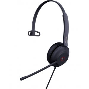 Yealink Uh37 Usb Wired Headset, Mono, Usb-a 2.0, 35mm Speaker, Busylight, Leather Ear Cushion, Black