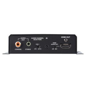 Aten Hdmi Hdbaset Receiver, With Audio De-embedding For Coaxial And Stereo Audio, Supports Up To 4k@70m (cat5e/6) And 100m (cat 6a), 1080p @ 150m Over