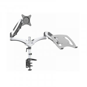 VisionMounts GM124D-NB Monitor Mount With Laptop Holder